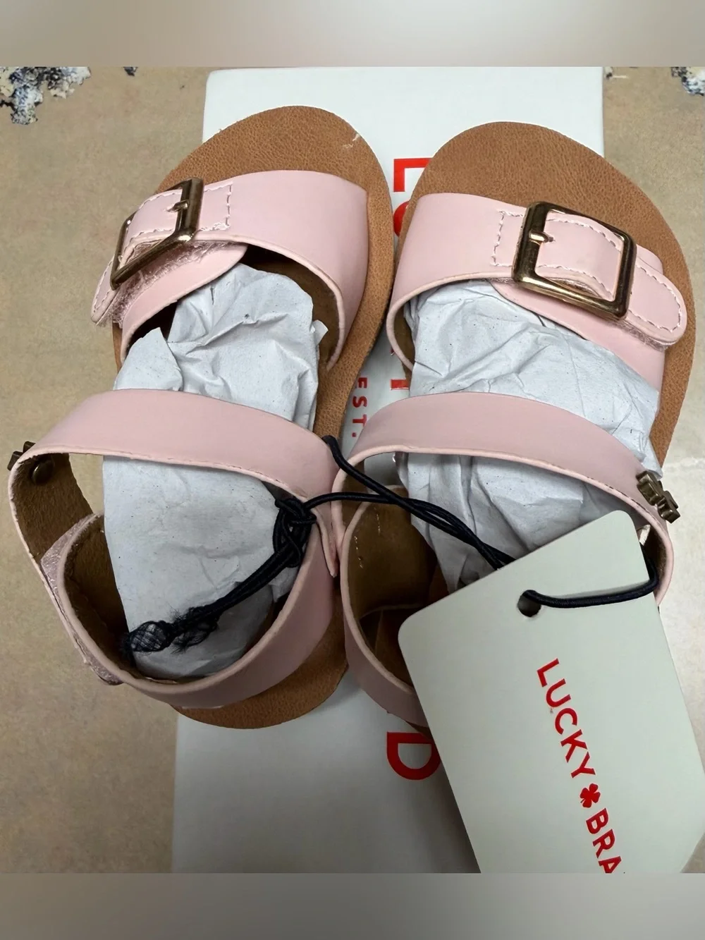 Lucky brand girls 5M sandals- new in box